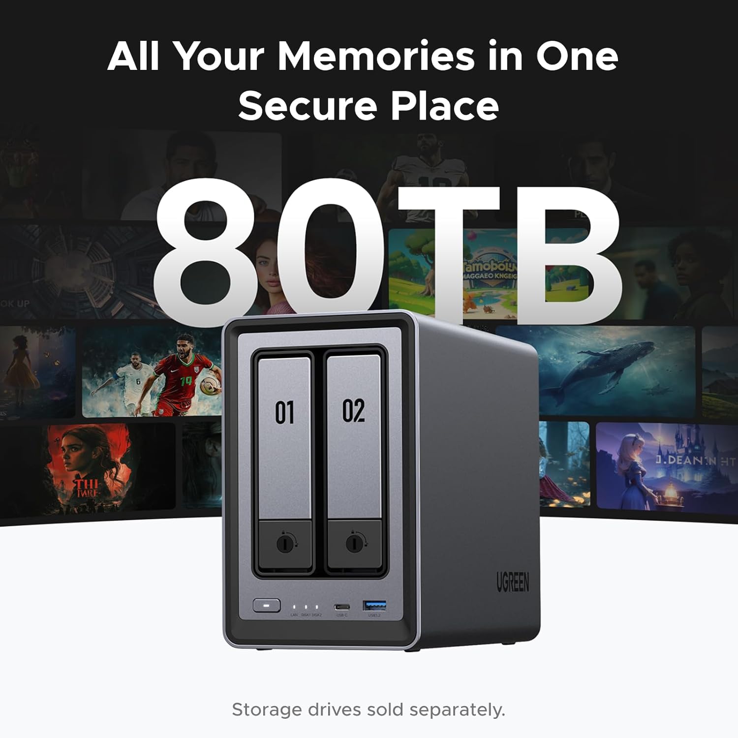 Thumbnail 2 de UGREEN DXP2800 NAS 2-Bay with Intel N100