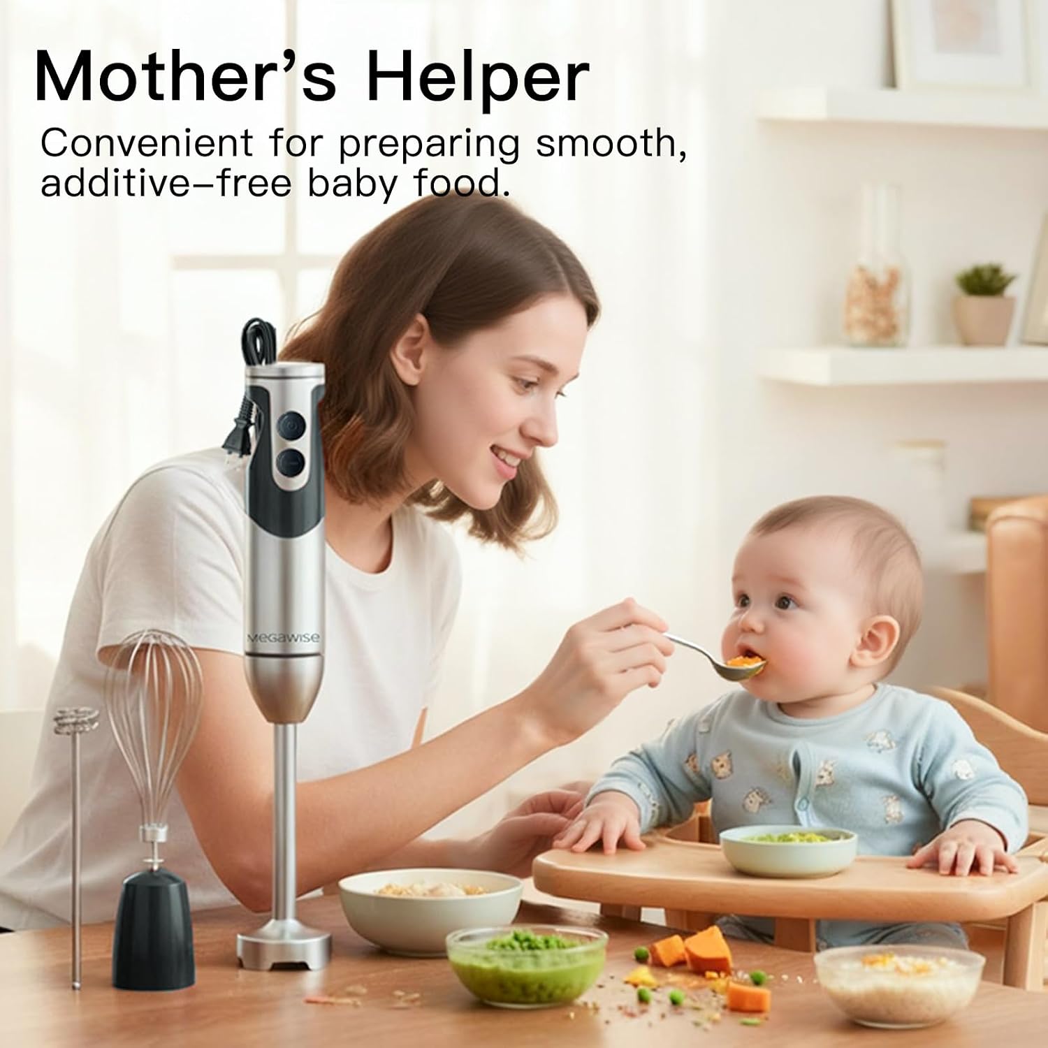 Thumbnail 6 de MEGAWISE CL-2020 3-in-1 Immersion Hand Blender with 12 Speeds