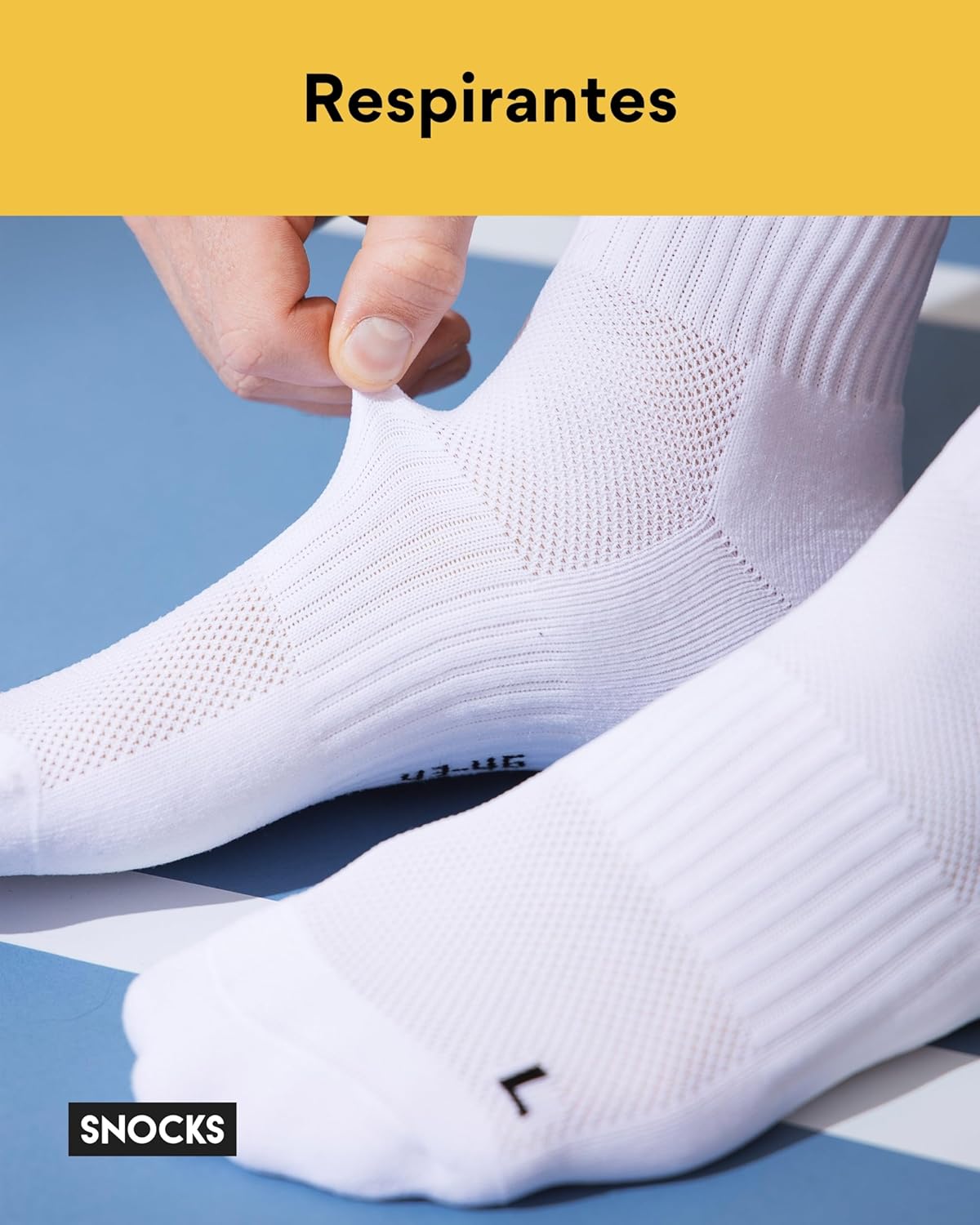 Thumbnail 2 de Snocks - Chaussettes Running Mixte 4 Paires | Anti-Douleur, Respirantes et Durables, Taille 35-50