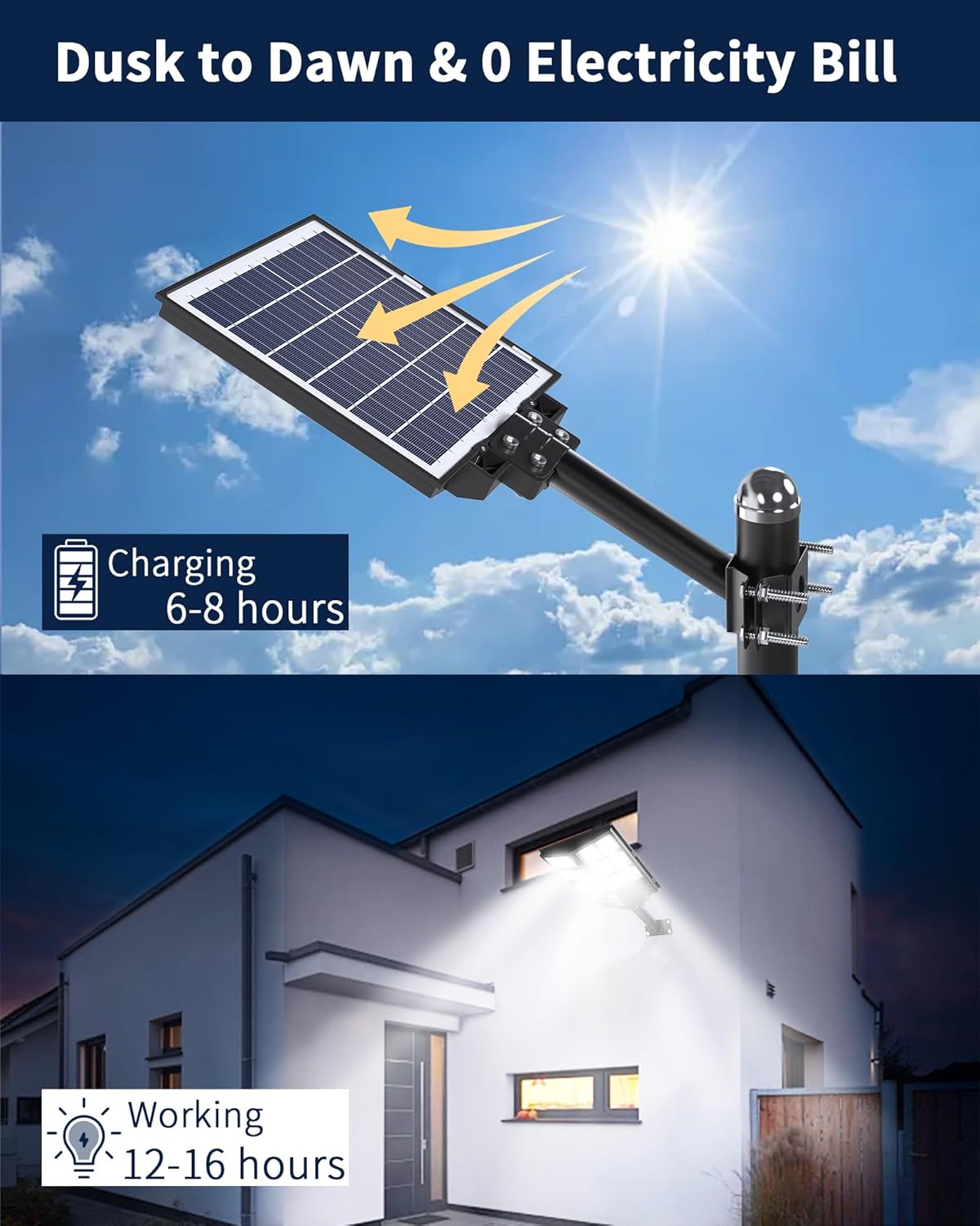 Thumbnail 3 de Ofuray OF-2000W Faro Solar Exterior con Sensor y IP67 ☀