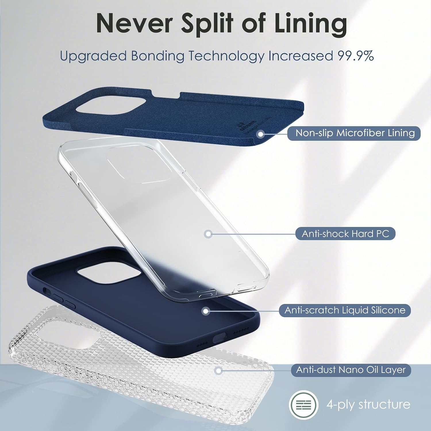 Thumbnail 5 de OIIAEE Silicone Case for iPhone 13 Pro Max 6.7 inch