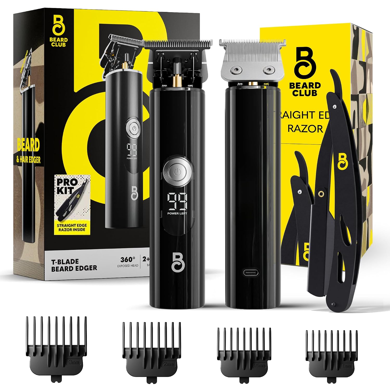 Detalle de Professional T-Blade Beard Trimmer 7,200 RPM 🧔