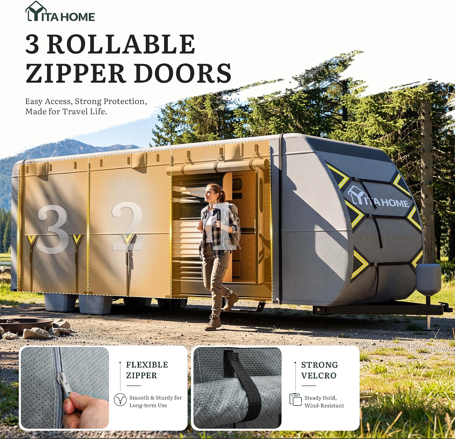 Detalle de YITAHOME Travel Trailer Cover 24–27FT