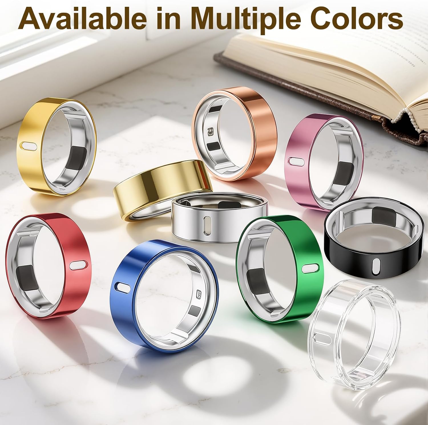 Thumbnail 6 de Hexasider 5 Pack Upgraded Ring Covers for Oura Ring Gen 3/Gen 4 (Size 10) – TPU Anti-Scratch Protectors