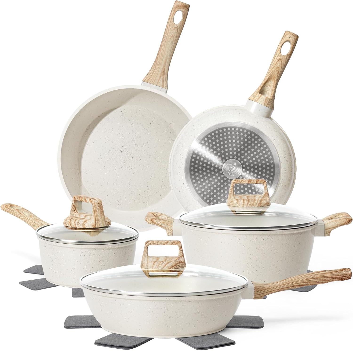 Detalle de SODAY 12-Pc Non-Stick Cookware Set ⚙