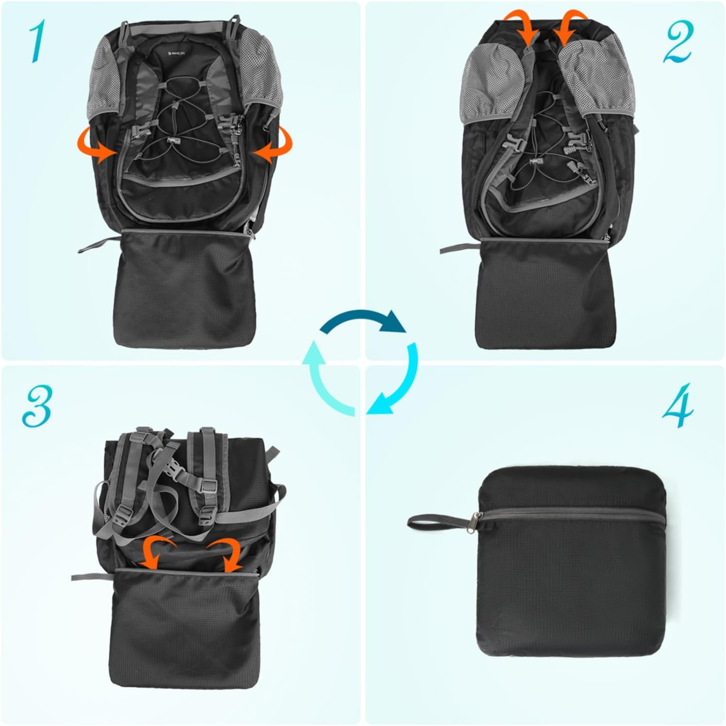 Thumbnail 6 de RAINSMORE Wanderrucksack 40L wasserdicht