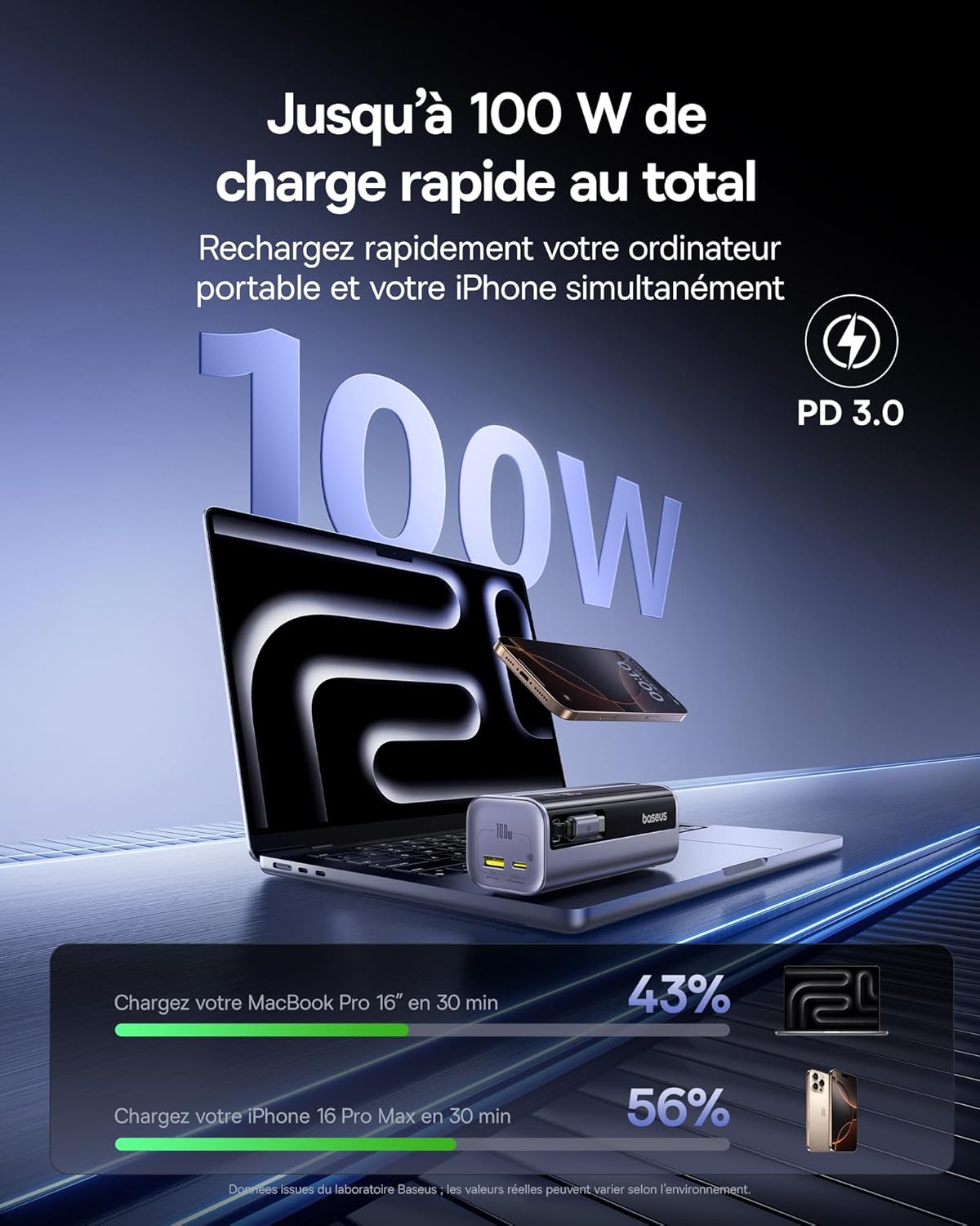 Thumbnail 1 de Baseus EnerGeek batterie externe 10000 mAh 🔌