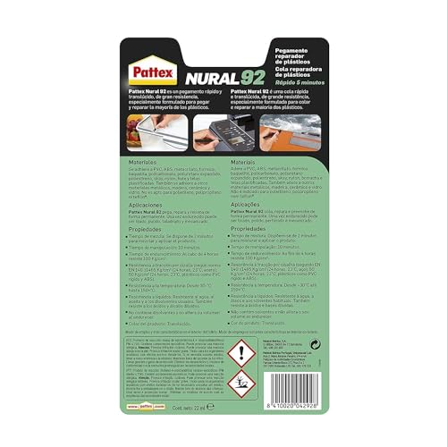 Detalle 2 de Pattex Nural 92 pegamento para plásticos 22 ml