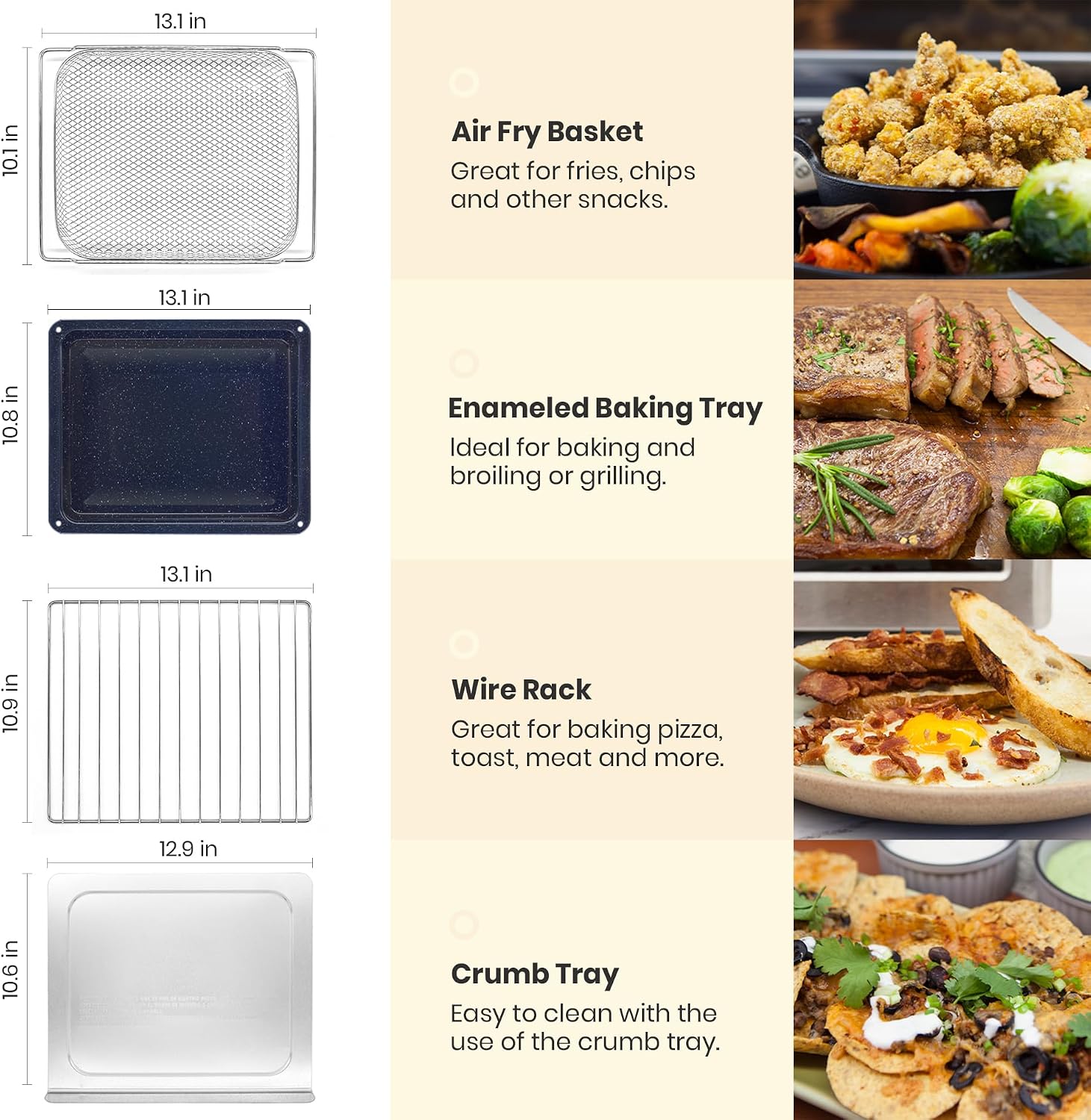 Thumbnail 6 de VAL CUCINA Retro 10-in-1 Air Fryer Toaster Oven ๐
