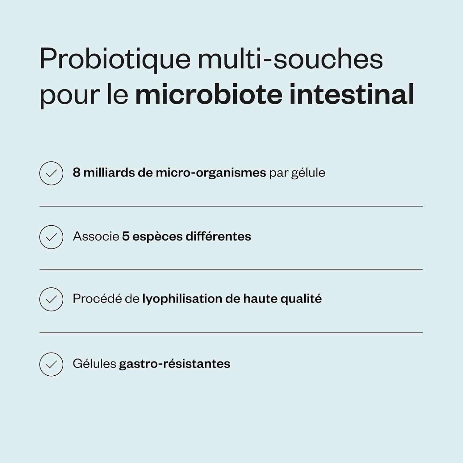 Thumbnail 4 de Probiotique Flore Intestinale – Renforce Flore Intestinale et le Système Immunitaire, 60 Gélules (8 Milliards par gélule) – Vegan, Sans Gluten