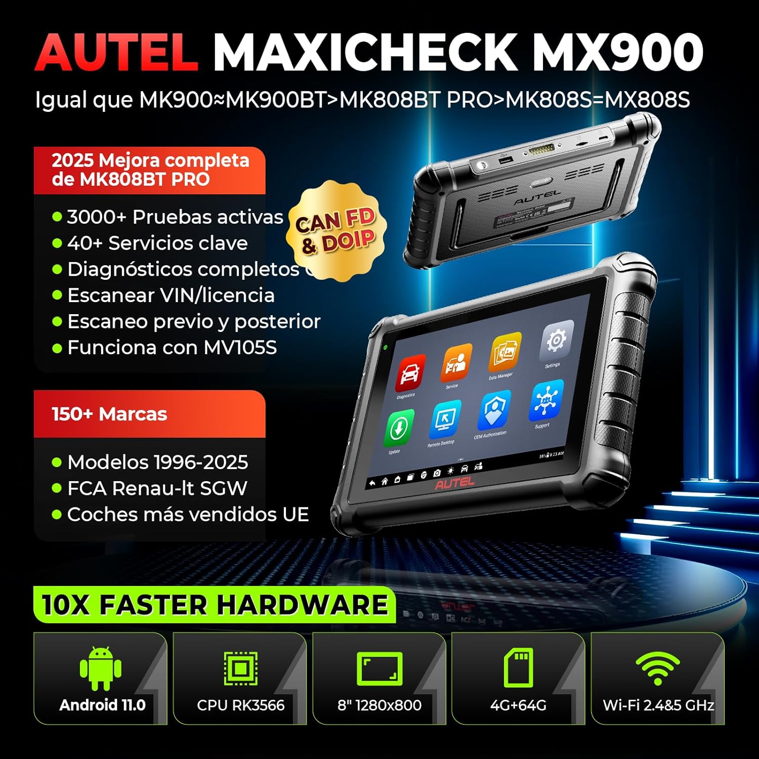 Thumbnail 1 de Autel MaxiCheck MX900 diagnóstico OBD2 coche
