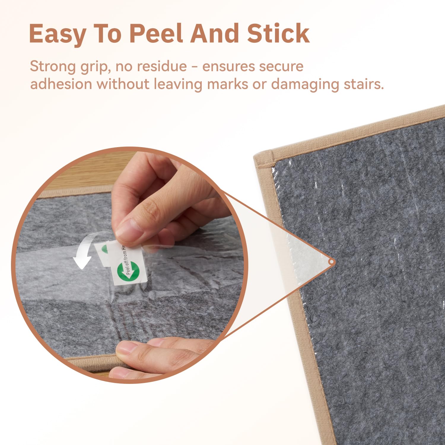 Detalle 2 de Jute Stair Treads, 8" x 30