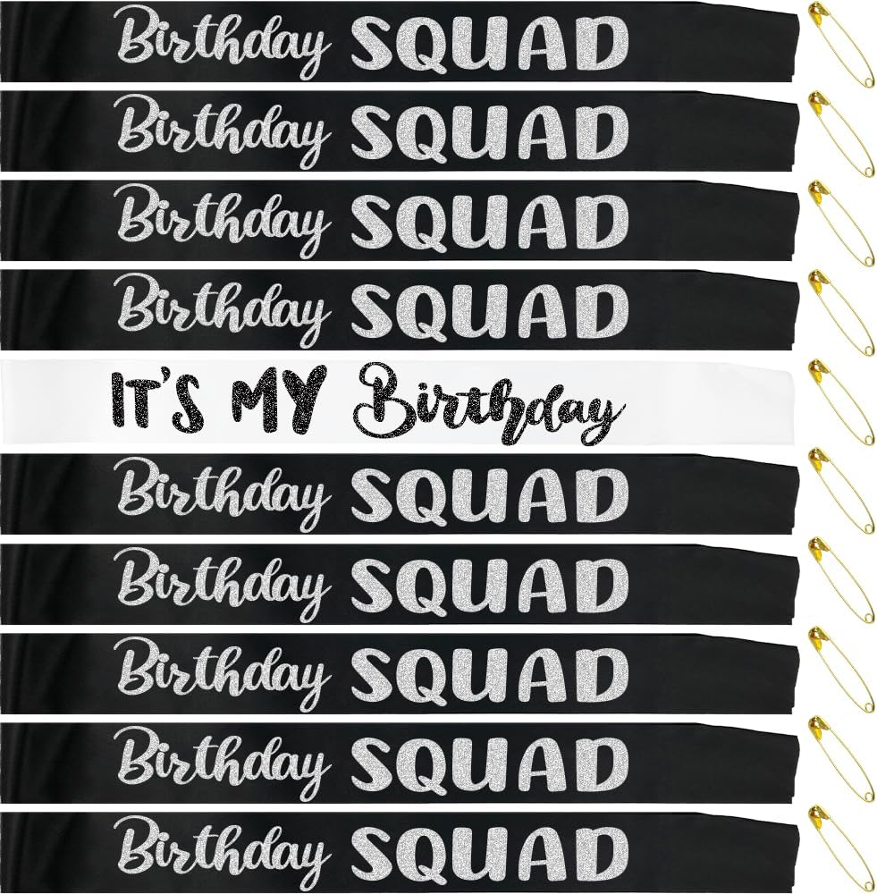 Detalle de Conggluuo Satin Birthday Sash Set