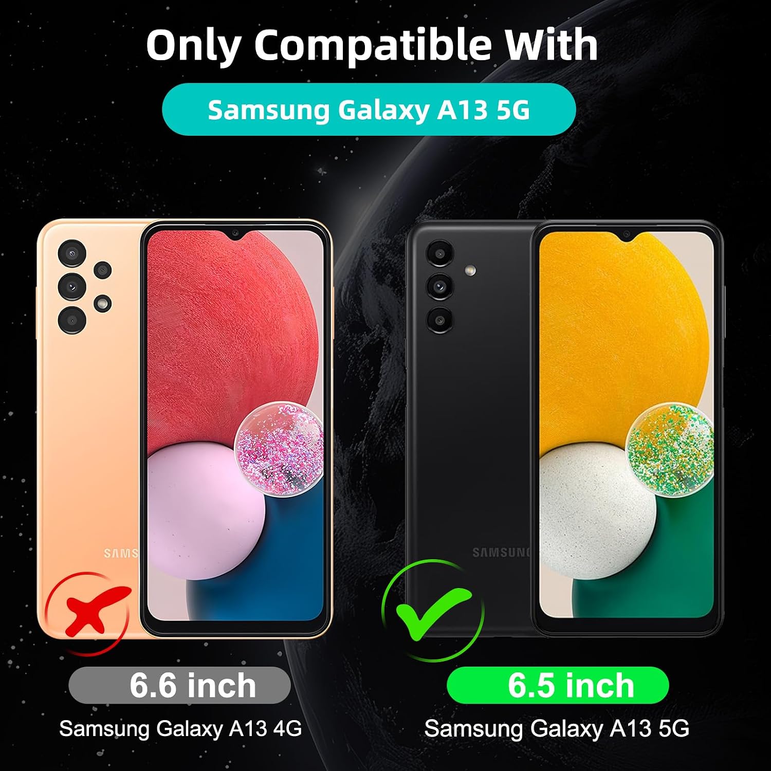 Detalle 2 de Eirltiy Custodia Portafoglio in Pelle PU Premium per Samsung Galaxy A13 5G – Protezione 360° con Vetro Temperato