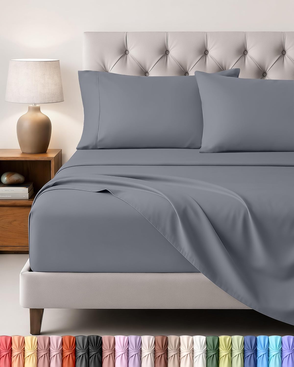 Detalle de Utopia Bedding Juego de Sabanas 4 Piezas 150x200
