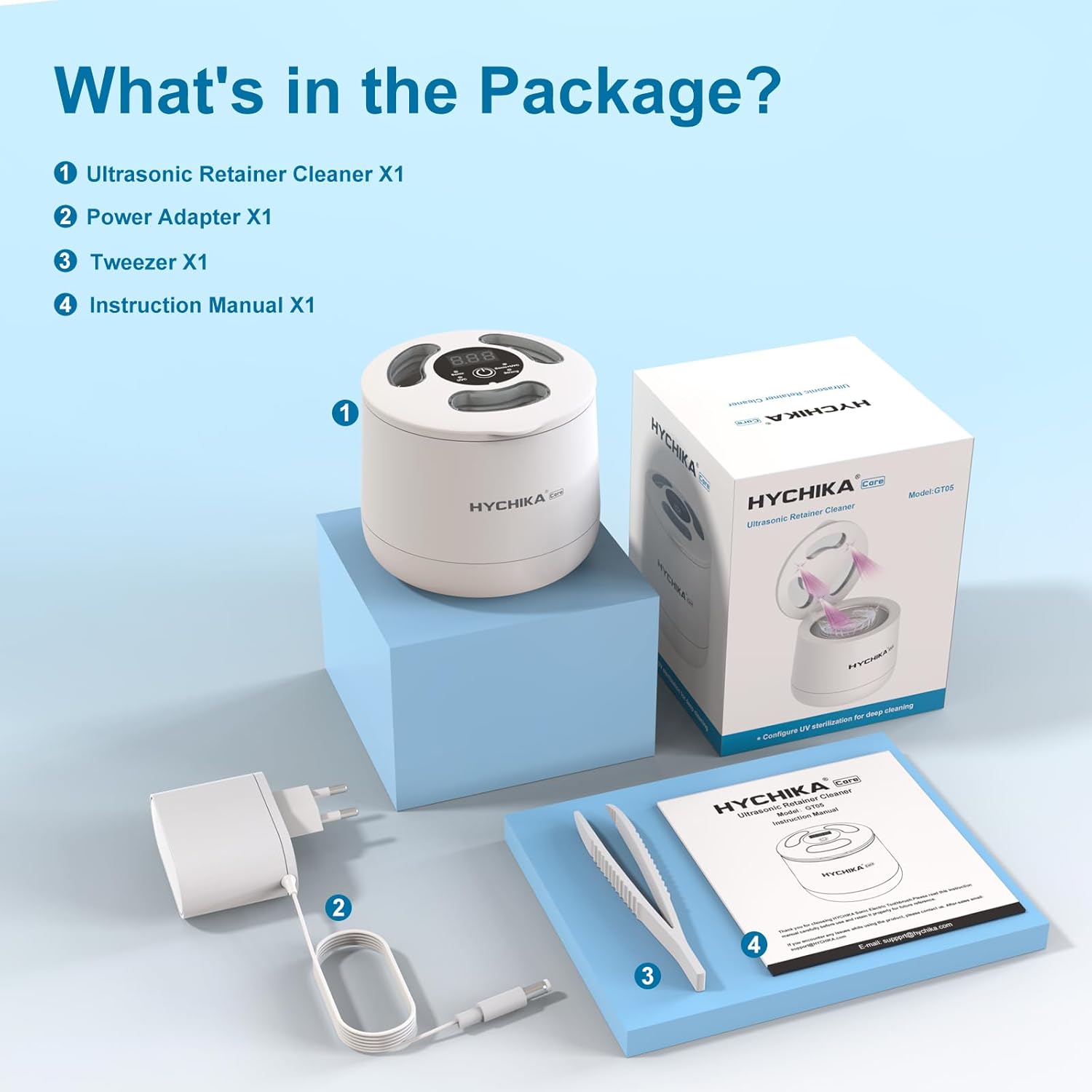Thumbnail 6 de HYCHIKA Ultrasonic Retainer Cleaner 45kHz