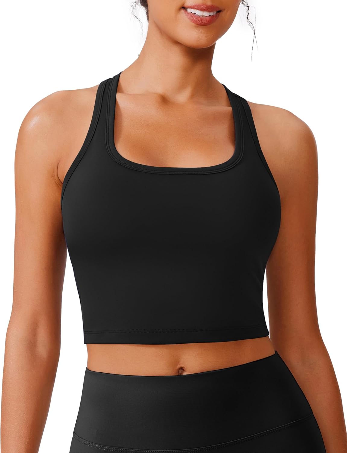 Thumbnail 1 de PINSPARK Longline Racerback Sports Bra with Removable Cups