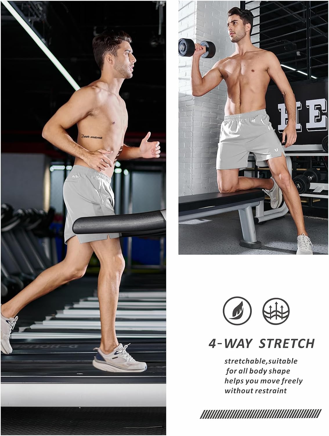Detalle 2 de NORTHYARD Men’s Running Shorts 5
