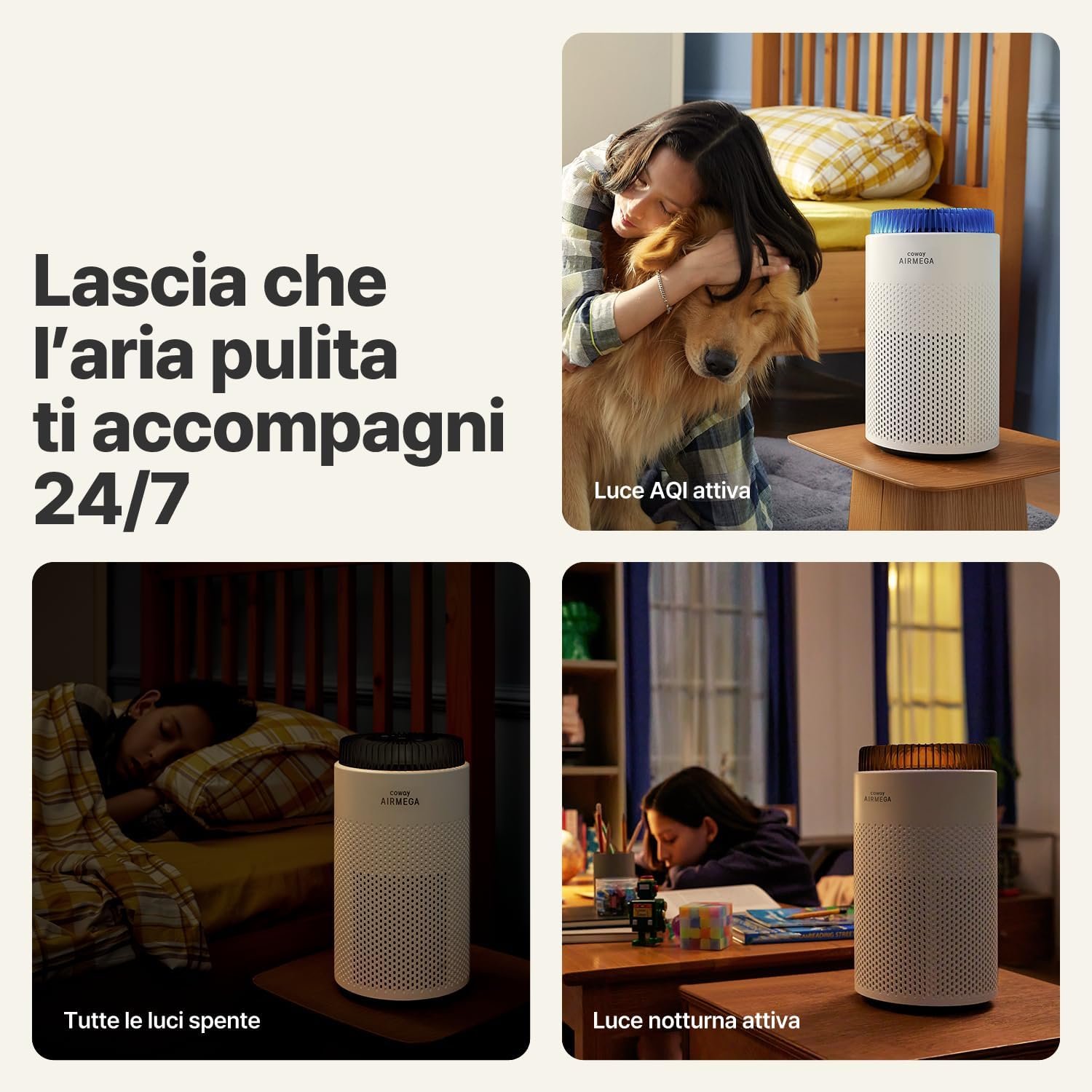 Thumbnail 5 de Coway Airmega 50: purificatore d'aria compatto per camere da letto e piccoli spazi