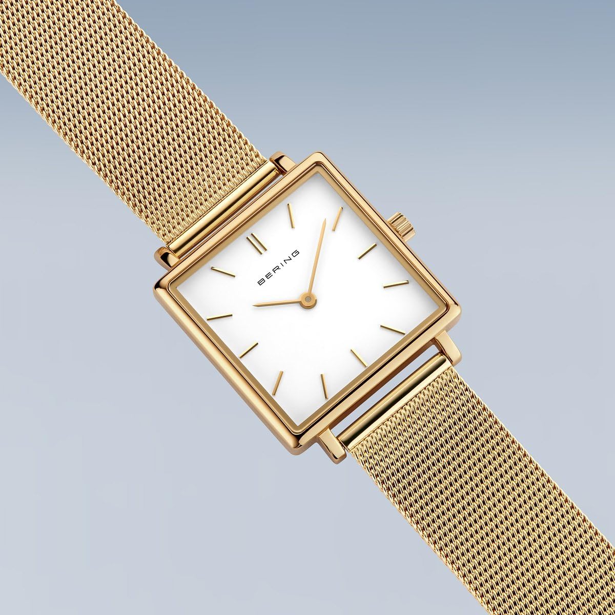 Thumbnail 2 de BERING 18226-334 — Montre femme quartz 26 mm, boîtier acier doré, cadran blanc, bracelet milanais