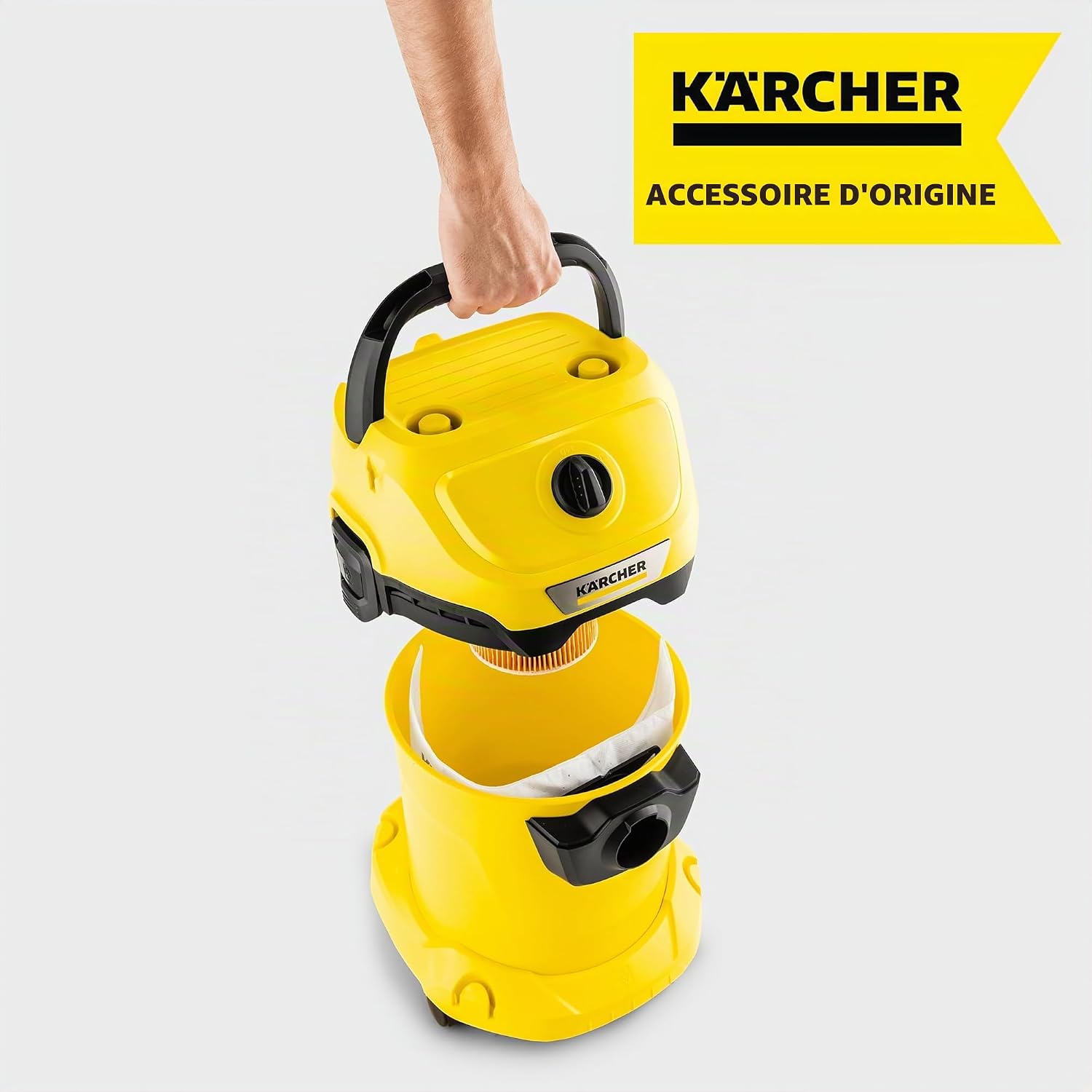 Detalle de Kärcher Sachet Filtre Ouate Nouvelle Gamme KWD1, KWD2, KWD3, WD2 Plus, WD3 — Paquet de 4