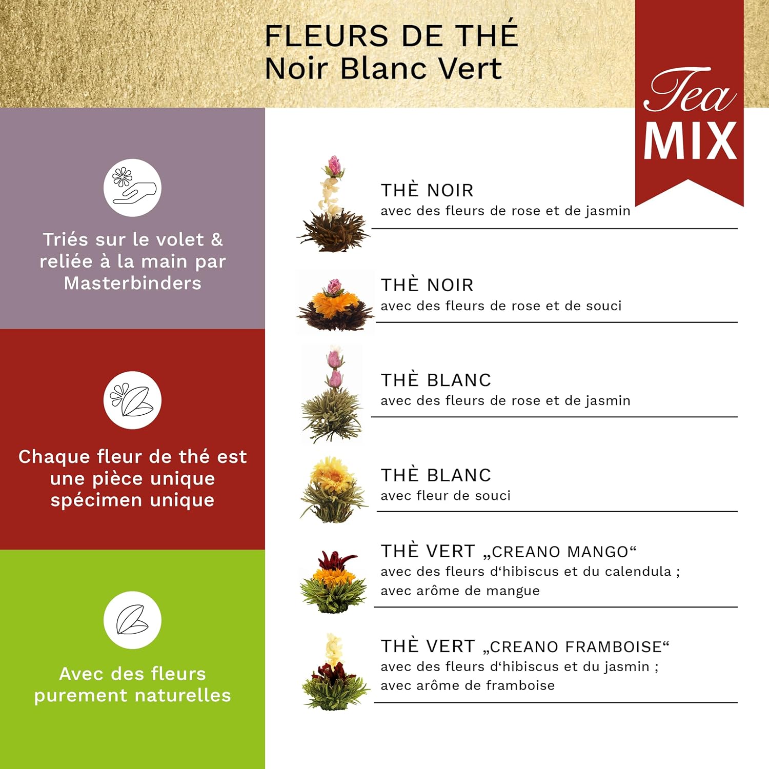 Thumbnail 1 de Creano Mélange de fleurs de thé 7 pièces 🍵