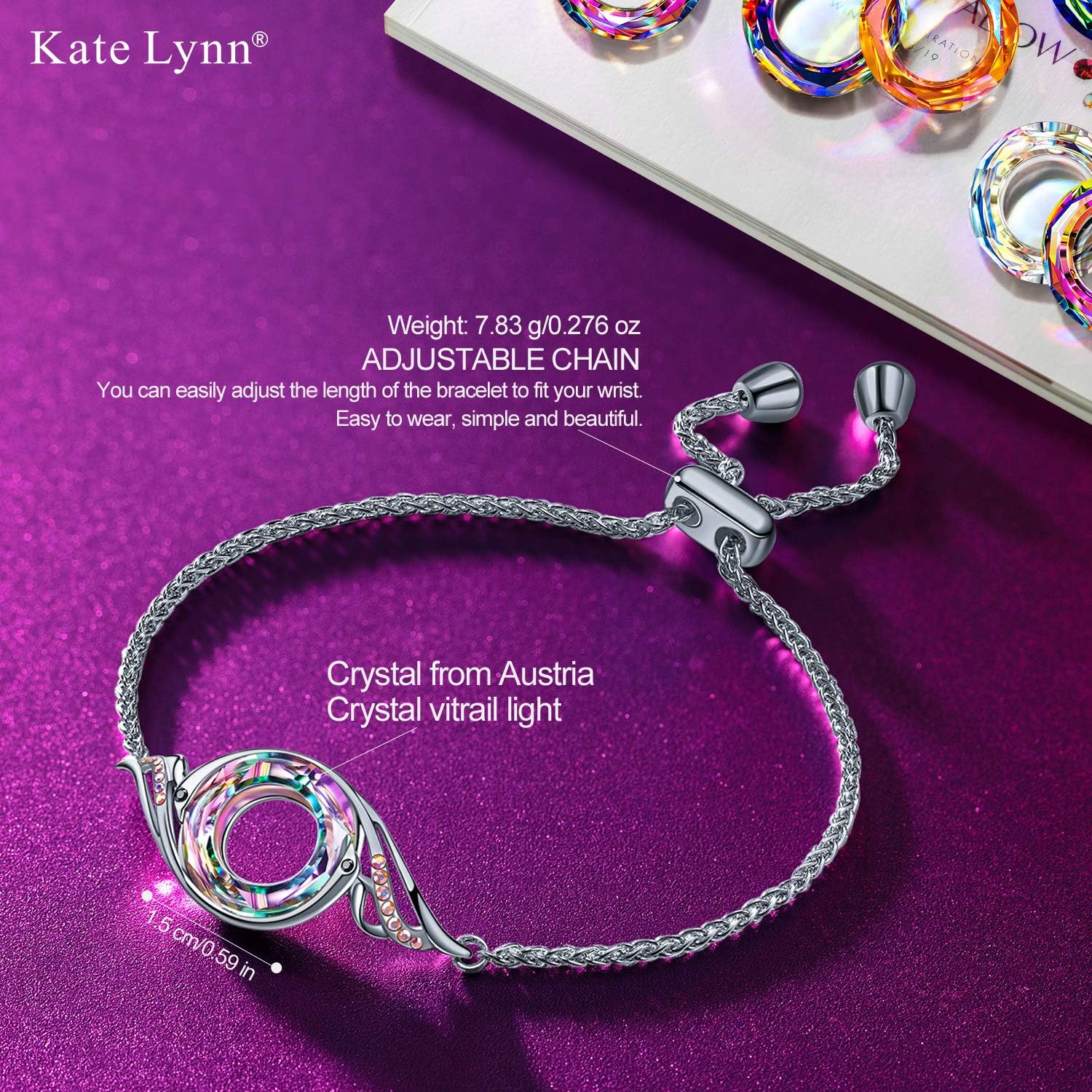 Thumbnail 1 de Kate Lynn Phoenix Bracelet with Austrian Crystals
