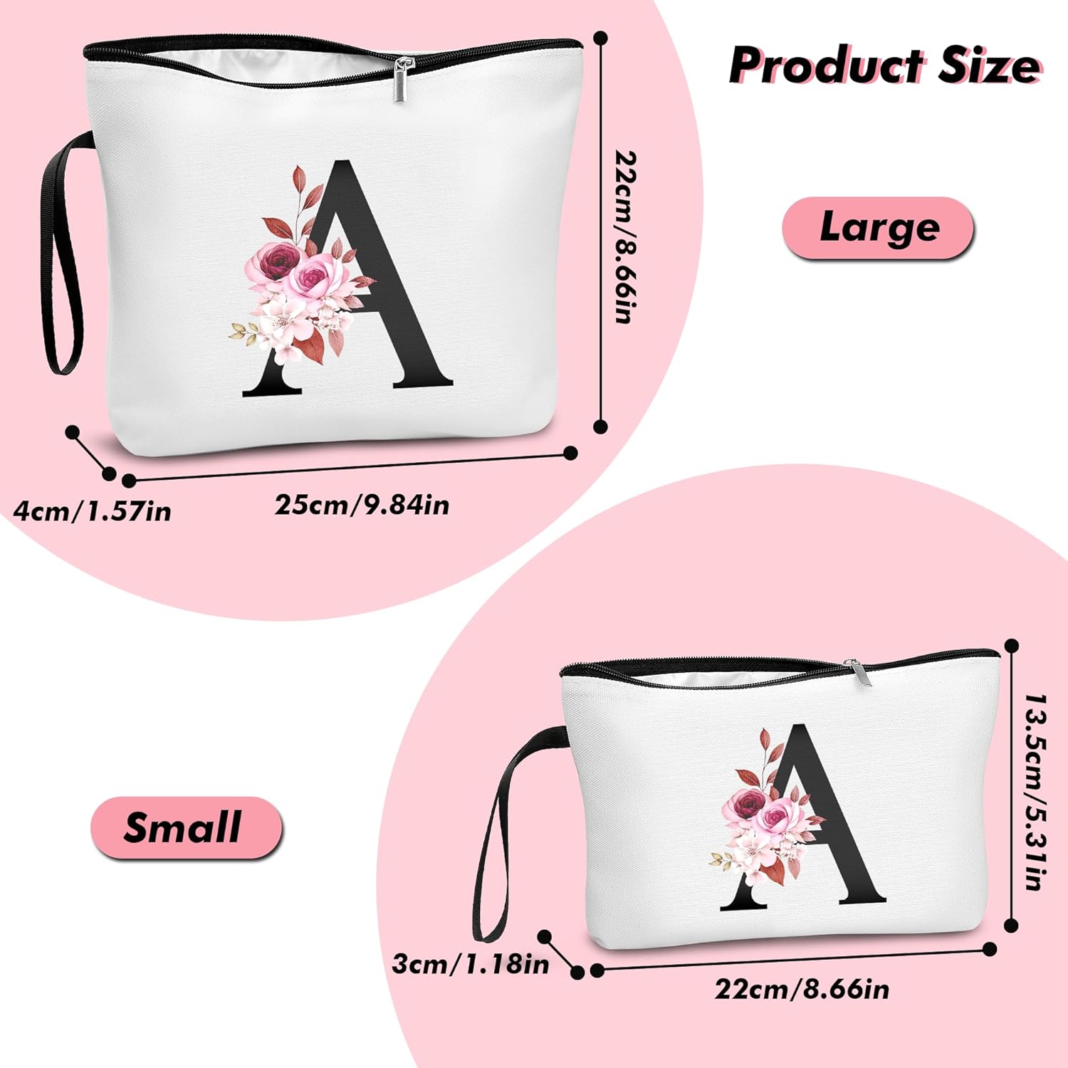 Detalle 2 de DBPBToU A-Z Set 2 neceser personalizado 25x20 cm