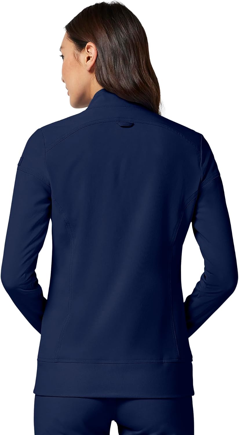 Detalle de Cherokee iFlex CK303 Women's Scrub Jacket, 4-Way Stretch, 2 Pockets