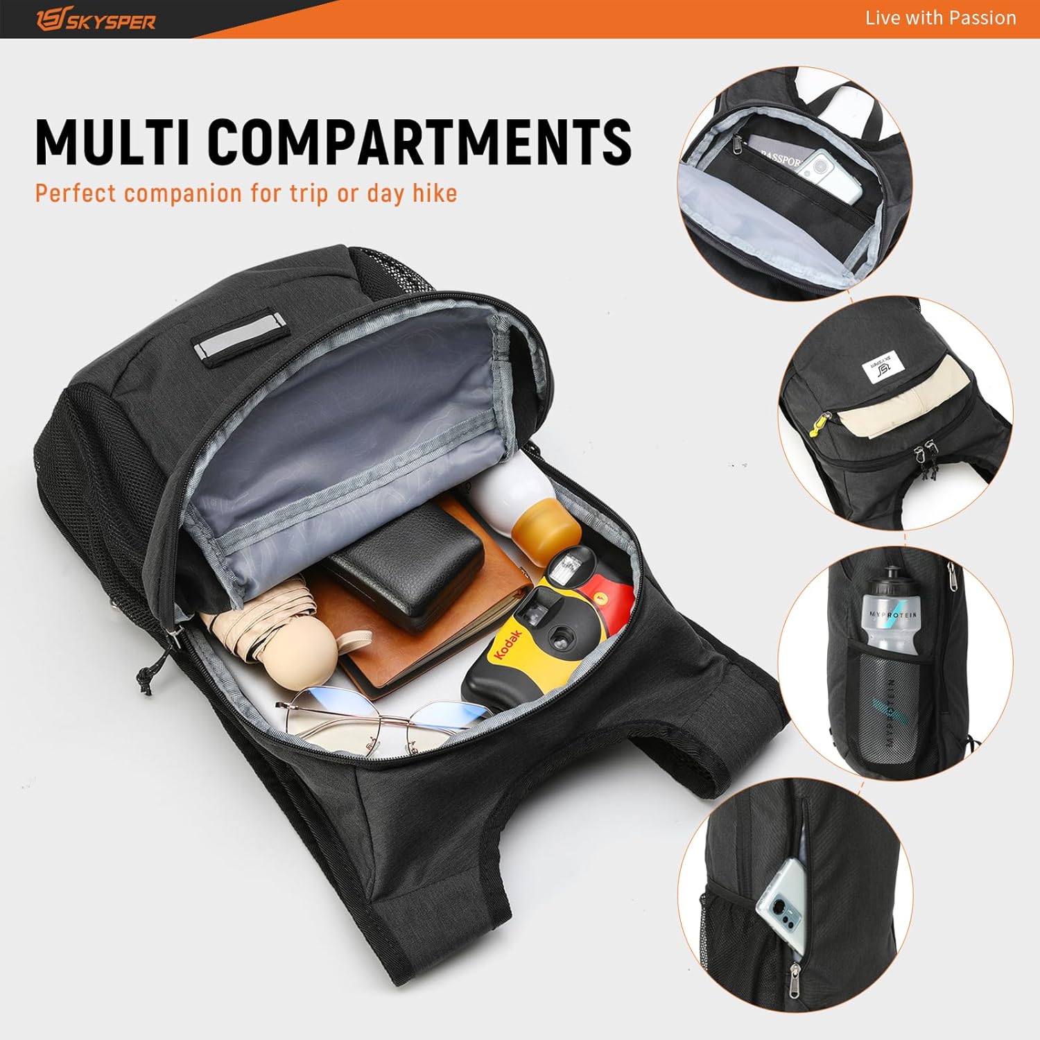 Thumbnail 2 de SKYSPER 10L Hiking Backpack lightweight daypack