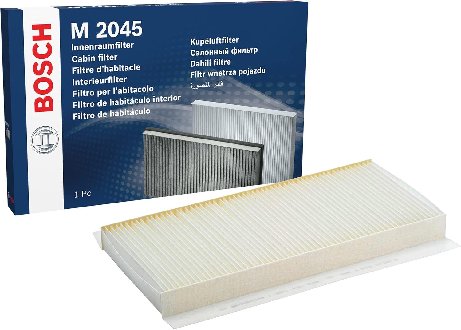 Detalle de Bosch M2045 Standard Cabin Filter – Replacement Filter for Cleaner Car Air