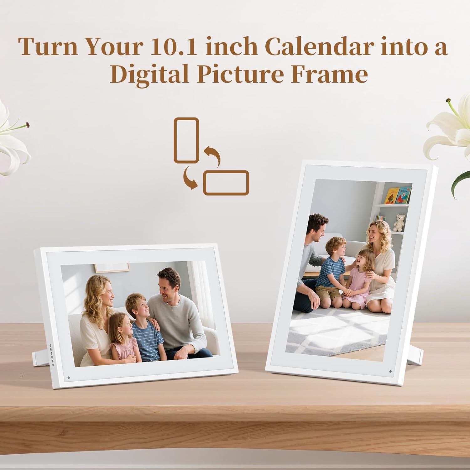 Thumbnail 5 de Herncptar Smart Digital Calendar 10.1" HD Touch Screen – A practical family planner with built‑in photo frame
