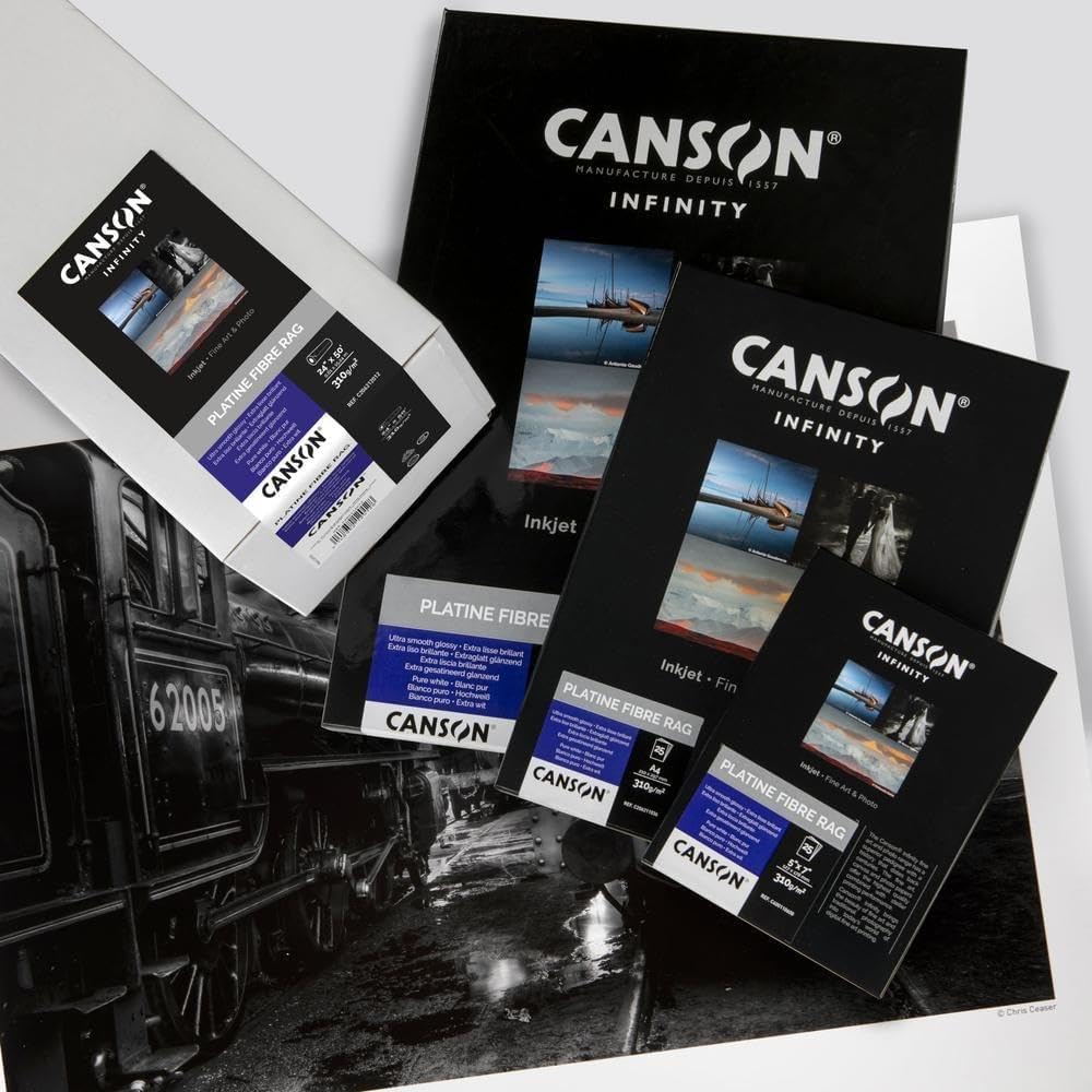 Detalle 1 de Canson Infinity Fiber Rag Platina 206211036 fotopapier A4, 310 g/m², 25 vellen