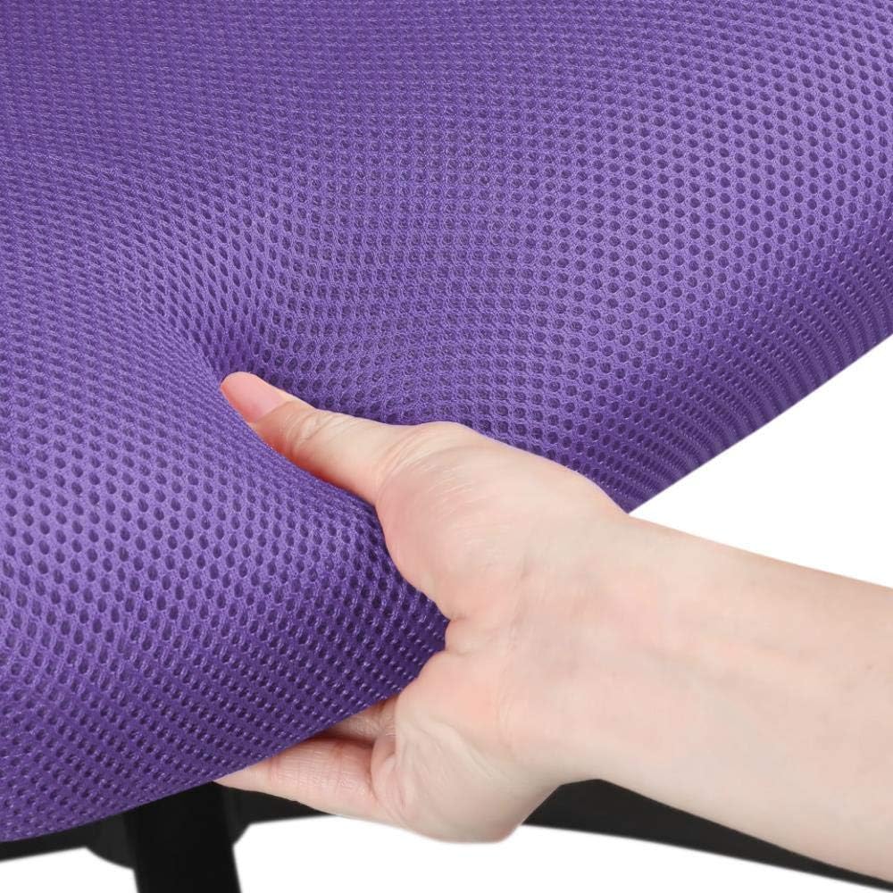 Detalle 2 de Yaheetech Sedia da Ufficio Ergonomica a Rotelle con Schienale in Rete, Braccioli e Altezza Regolabile – Viola