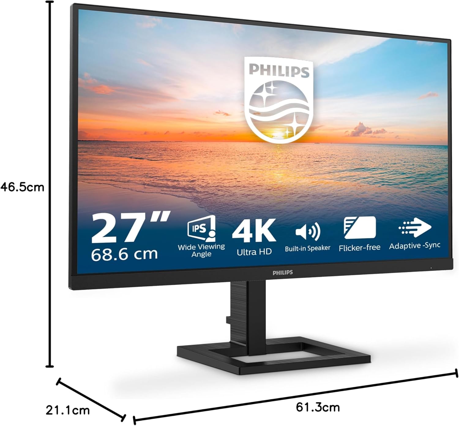 Thumbnail 6 de Philips 27E1N1800AE: monitor 27'' UHD HDR10 con altoparlanti integrati e supporto regolabile