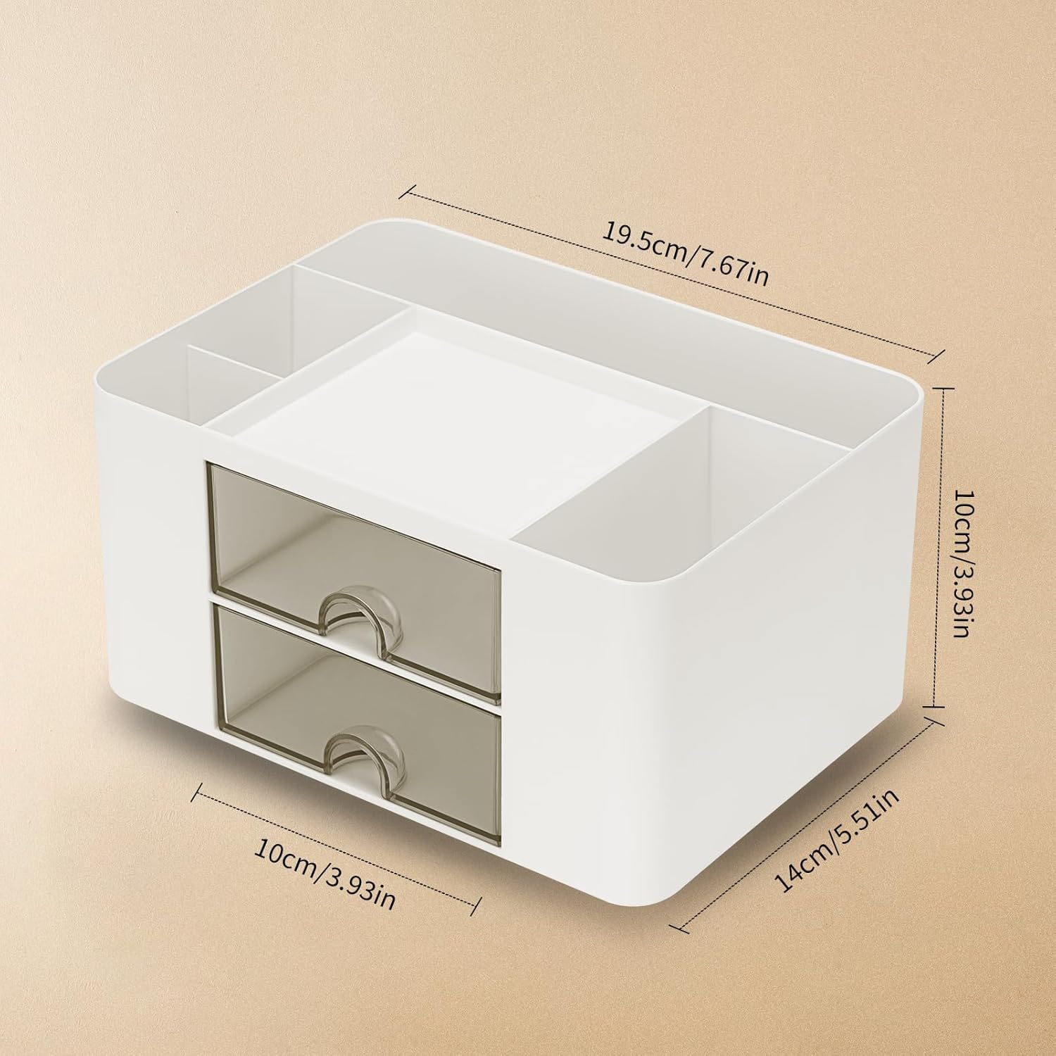 Thumbnail 2 de RISEMART Desk Organiser with 2 Drawers
