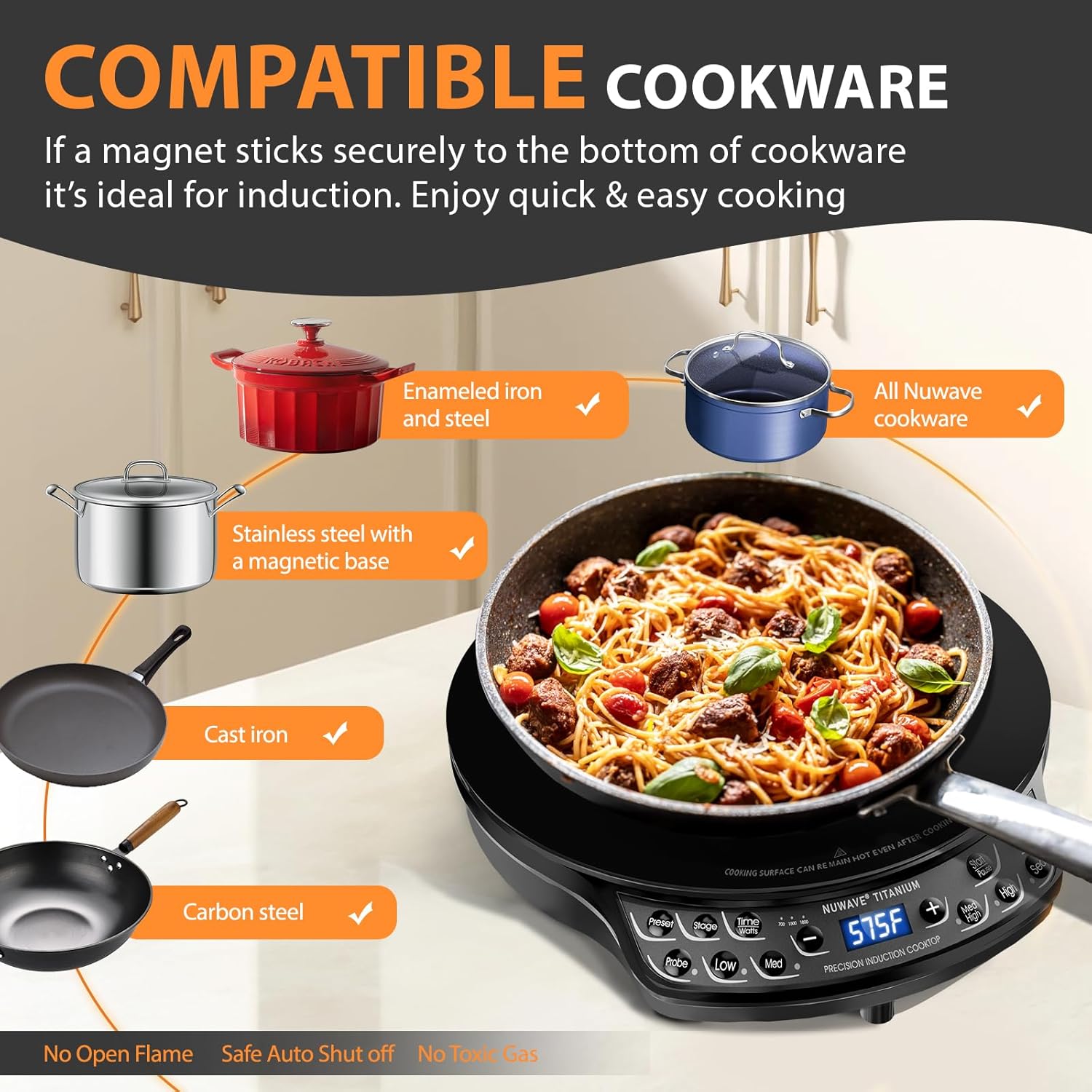 Thumbnail 5 de Nuwave Induction Cooktop with Digital Probe and 106 Temp Presets
