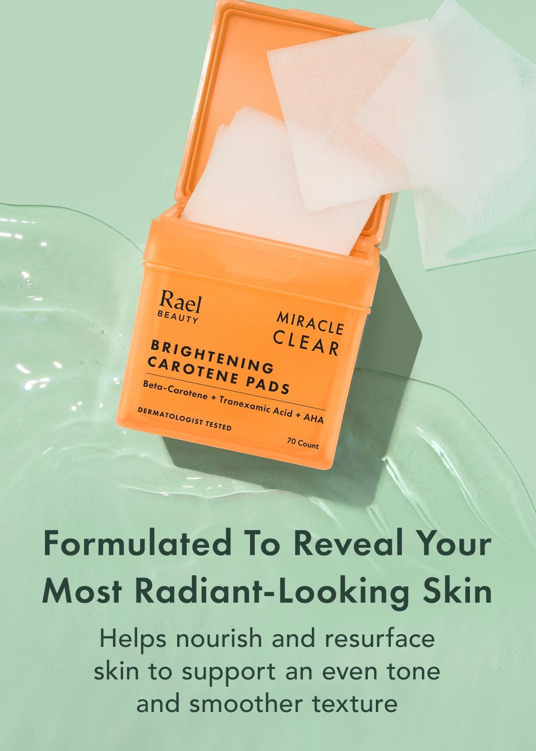 Thumbnail 1 de Rael Miracle Clear Toner Pad — Tampons exfoliants et hydratants 70 unités