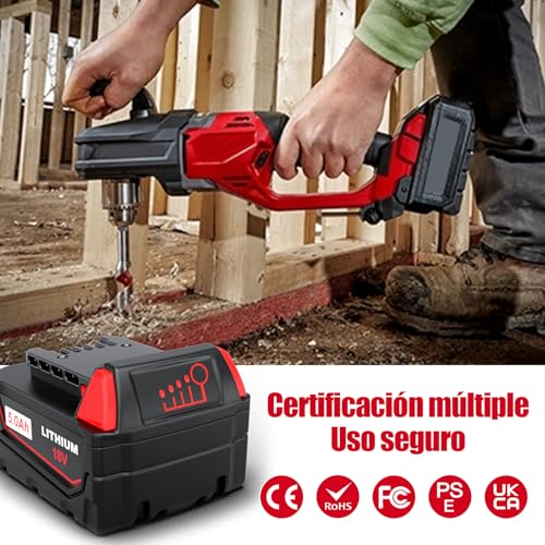 Detalle de HTongD Batería Repuesto M18 5Ah