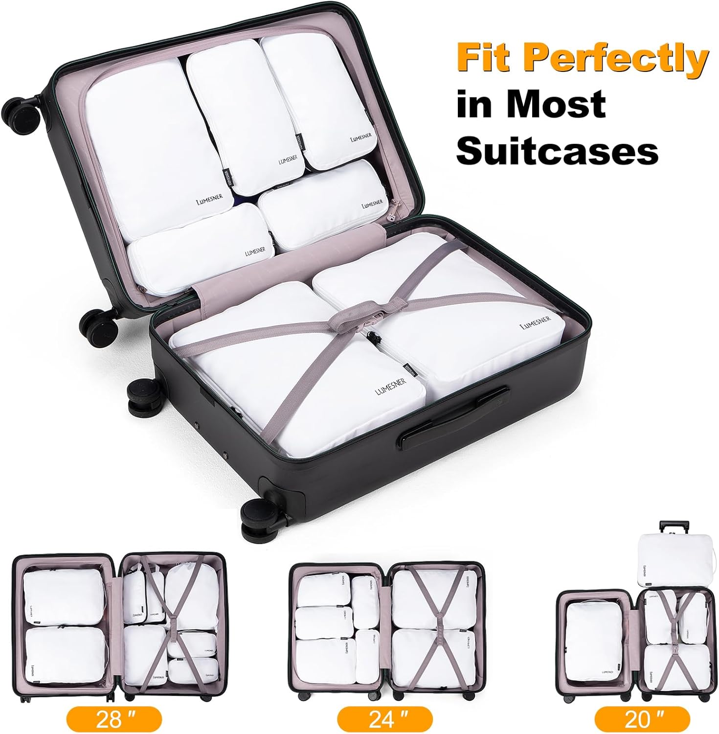 Detalle de Lumesner Compression Packing Cubes 8-piece