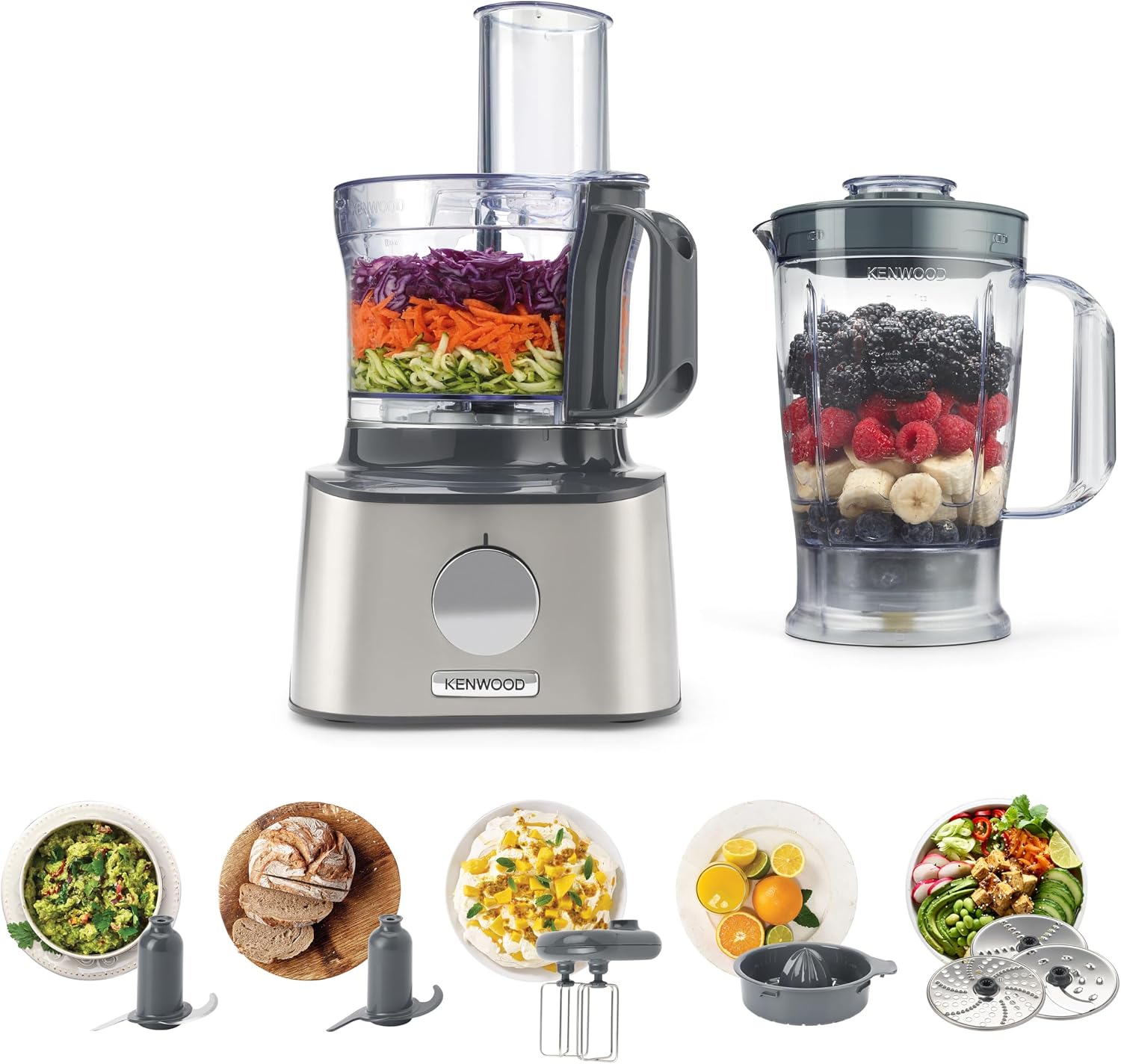 Detalle de Kenwood Multipro Compact FDM301SS: robot da cucina all-in-one compatto e versatile