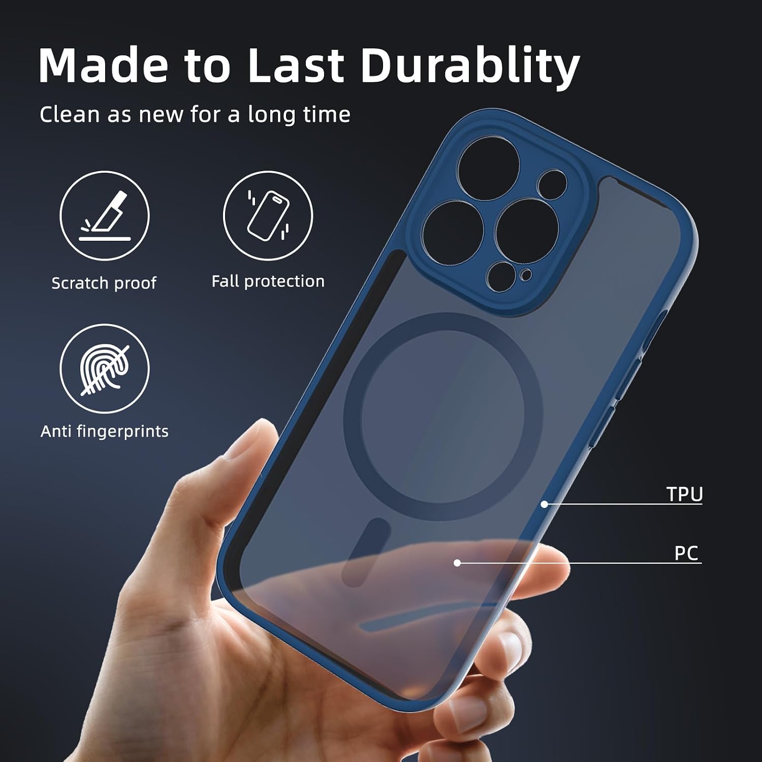 Detalle 1 de K TOMOTO Magnetic Phone Case for iPhone 14 Pro