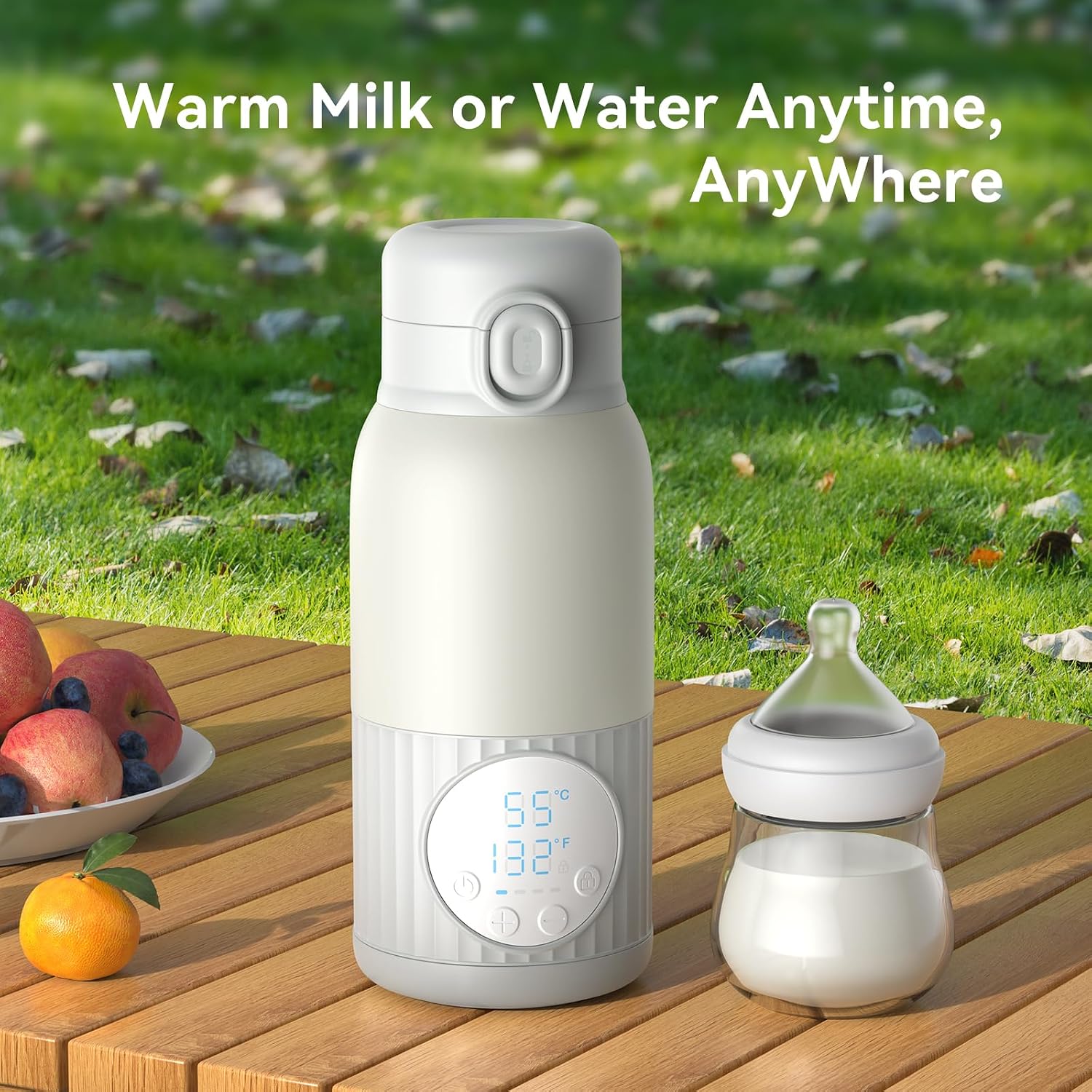 Thumbnail 1 de Portable Baby Bottle Warmer for Travel with 380ml Capacity and 10000mAh Battery