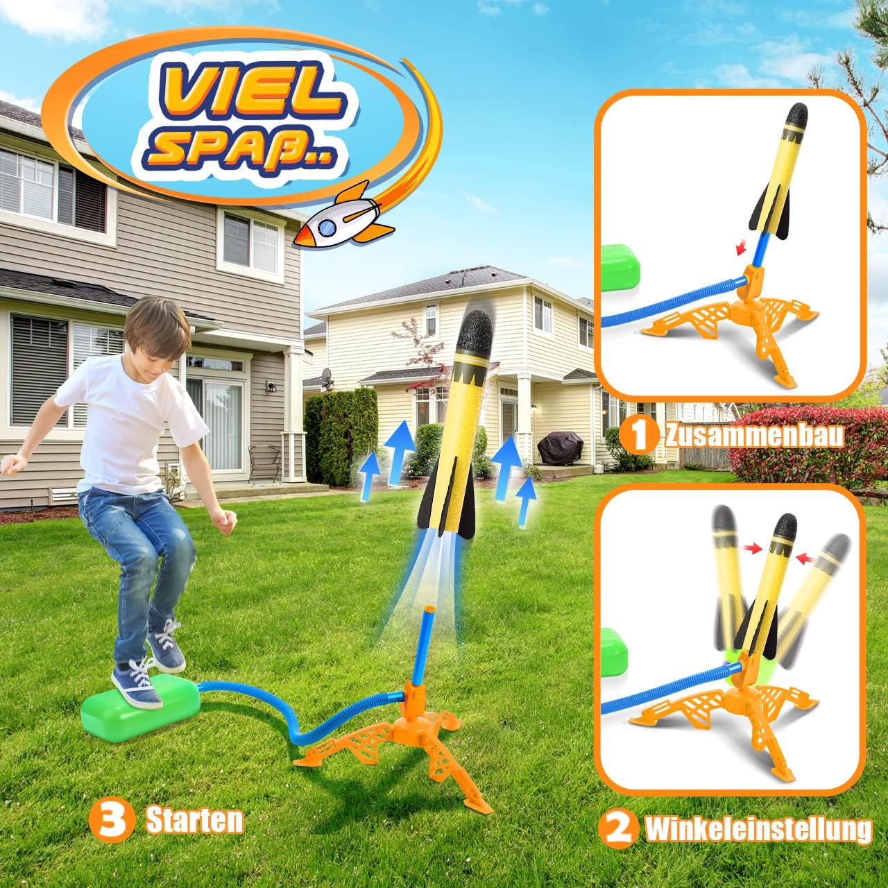 Thumbnail 2 de DejaNard Raketen Spielzeug Outdoor 3–12 Jahre