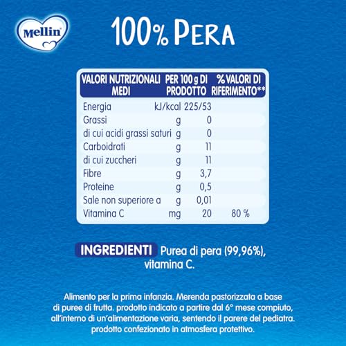 Thumbnail 2 de Mellin Merenda Mix Gusti Mela, Pera e Frutta Mista (18x90g) – Merenda pronta per l’infanzia