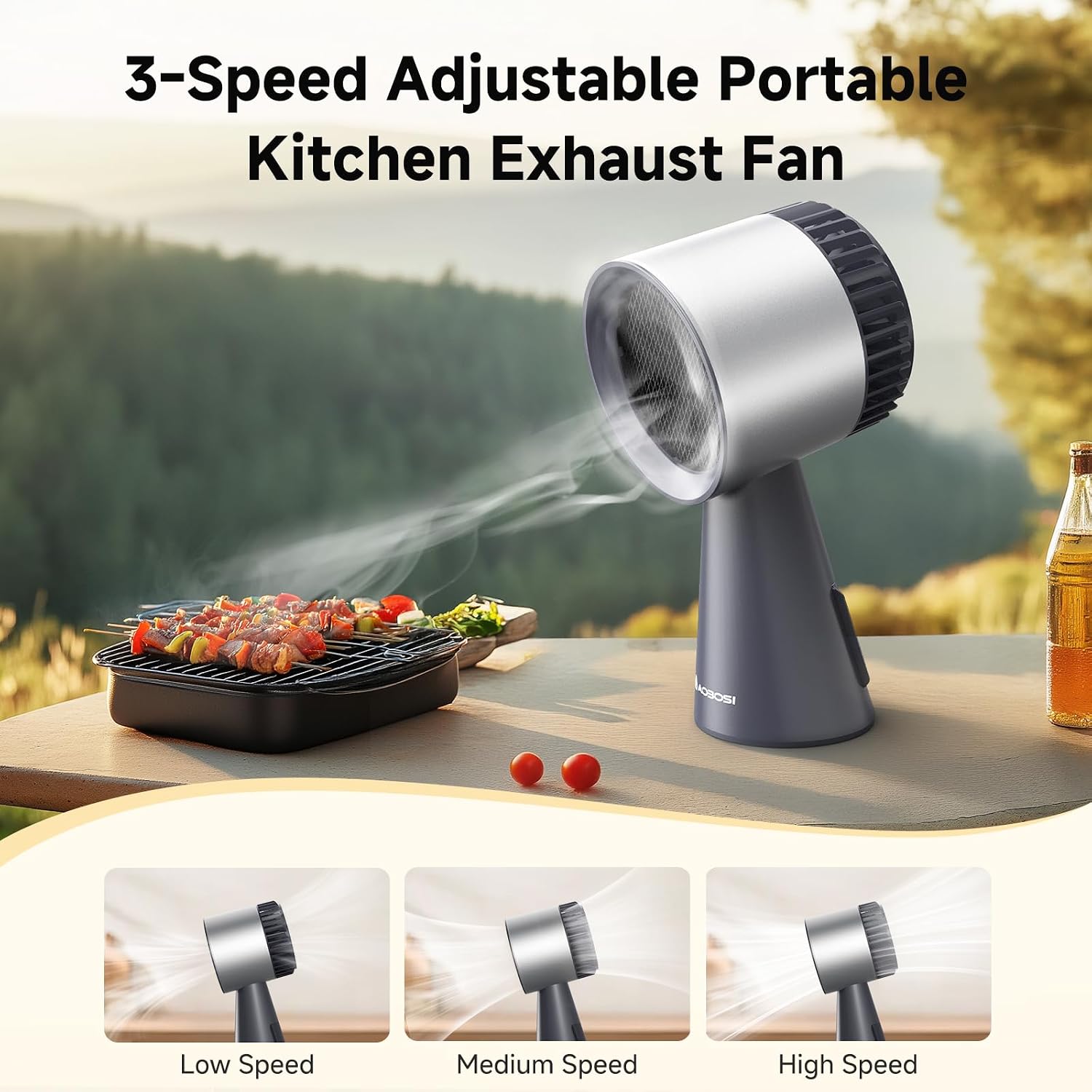 Detalle 2 de AAOBOSI Portable Range Hood, 3-Speed