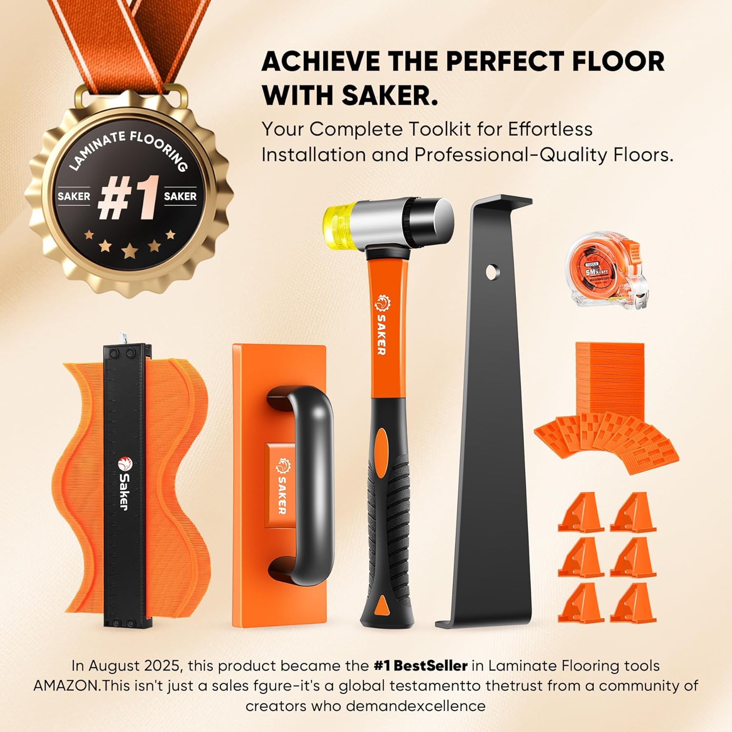 Detalle 2 de Saker 65-piece wood flooring kit