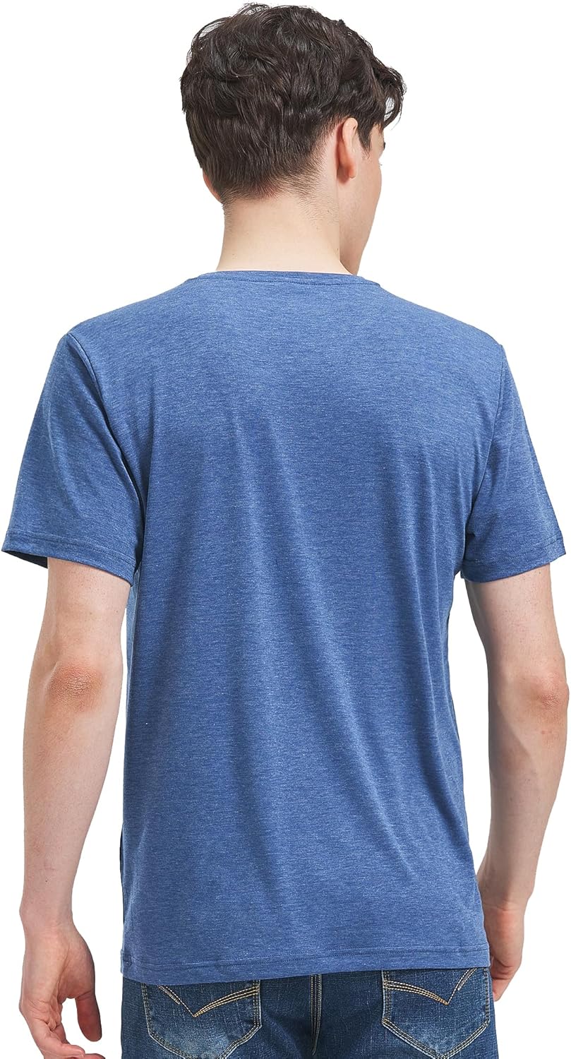 Thumbnail 3 de Liloak Henley T Shirt Mens 3 Pack / 4 Pack Short Sleeve Henley Shirt