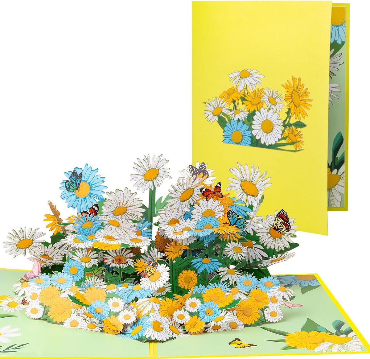 Thumbnail 6 de CNLITIHEKA Gänseblümchen Pop-Up-Karte 8 x 6 Zoll