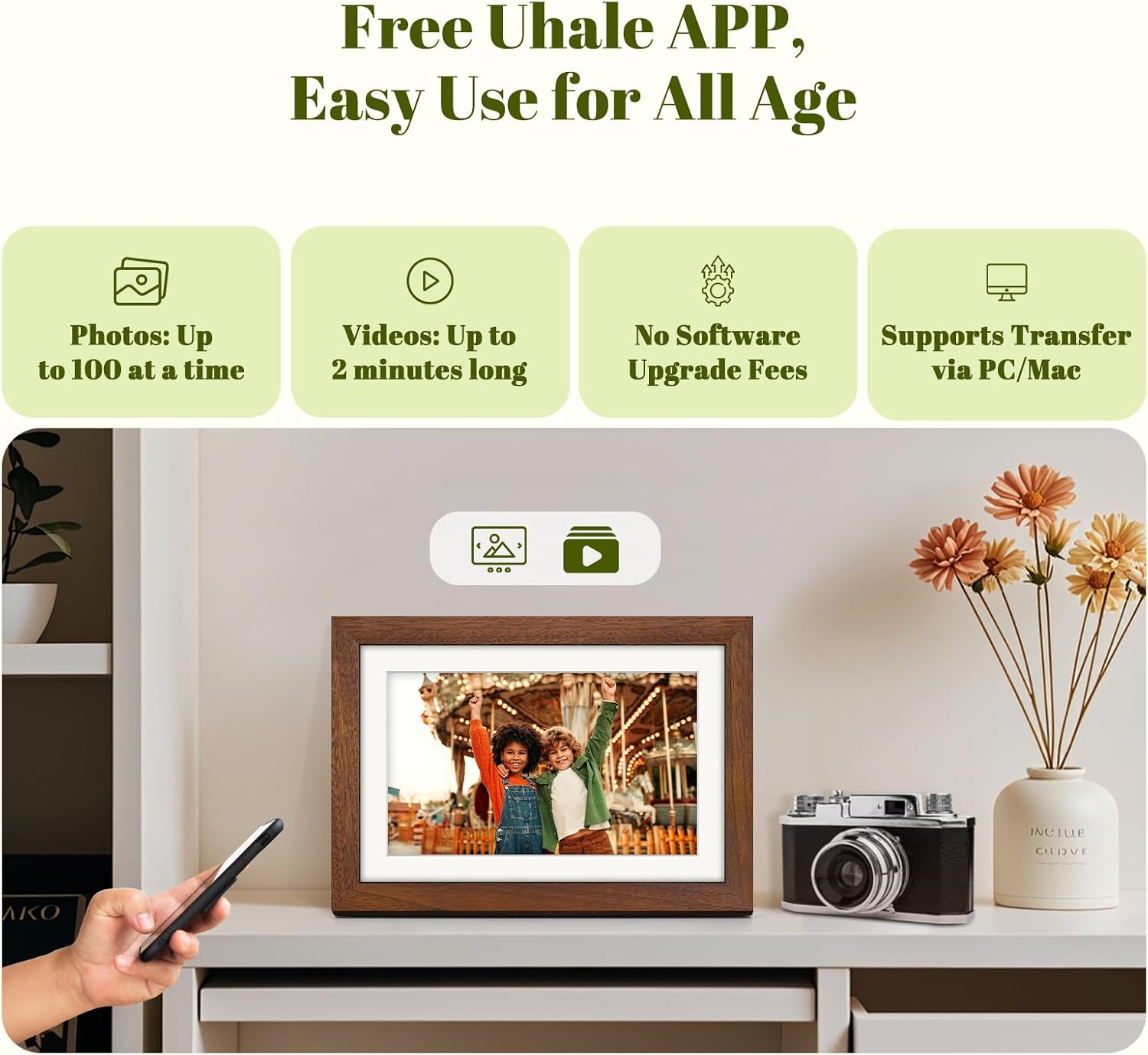Detalle 2 de Eptusmey 10.1 Inch Digital Photo Frame 32GB